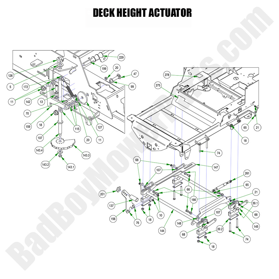 2023 Renegade - Diesel Deck Height Actuators
